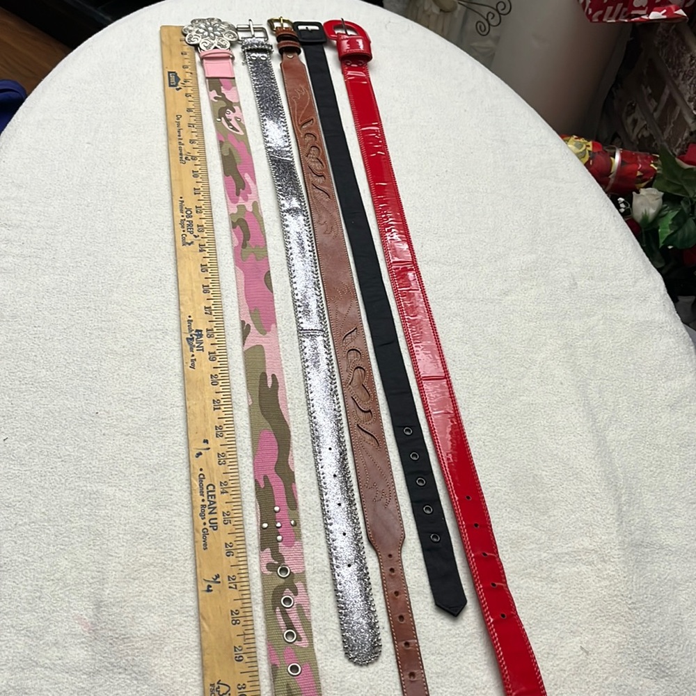 5 Assorted Belts